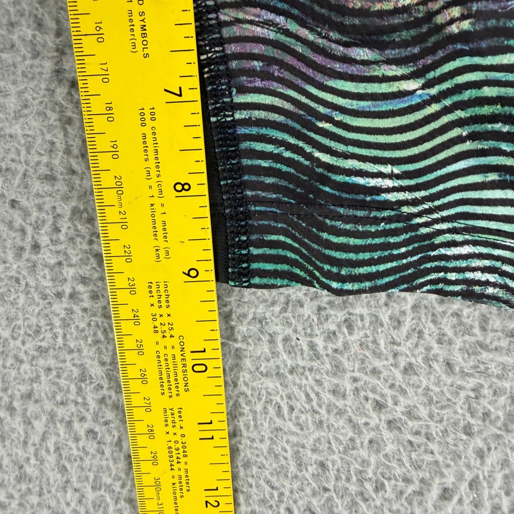Lululemon Surge‎ Lined Shorts Mens Large Black Teal Ripple 9" Athletic Lined - Picture 6 of 11